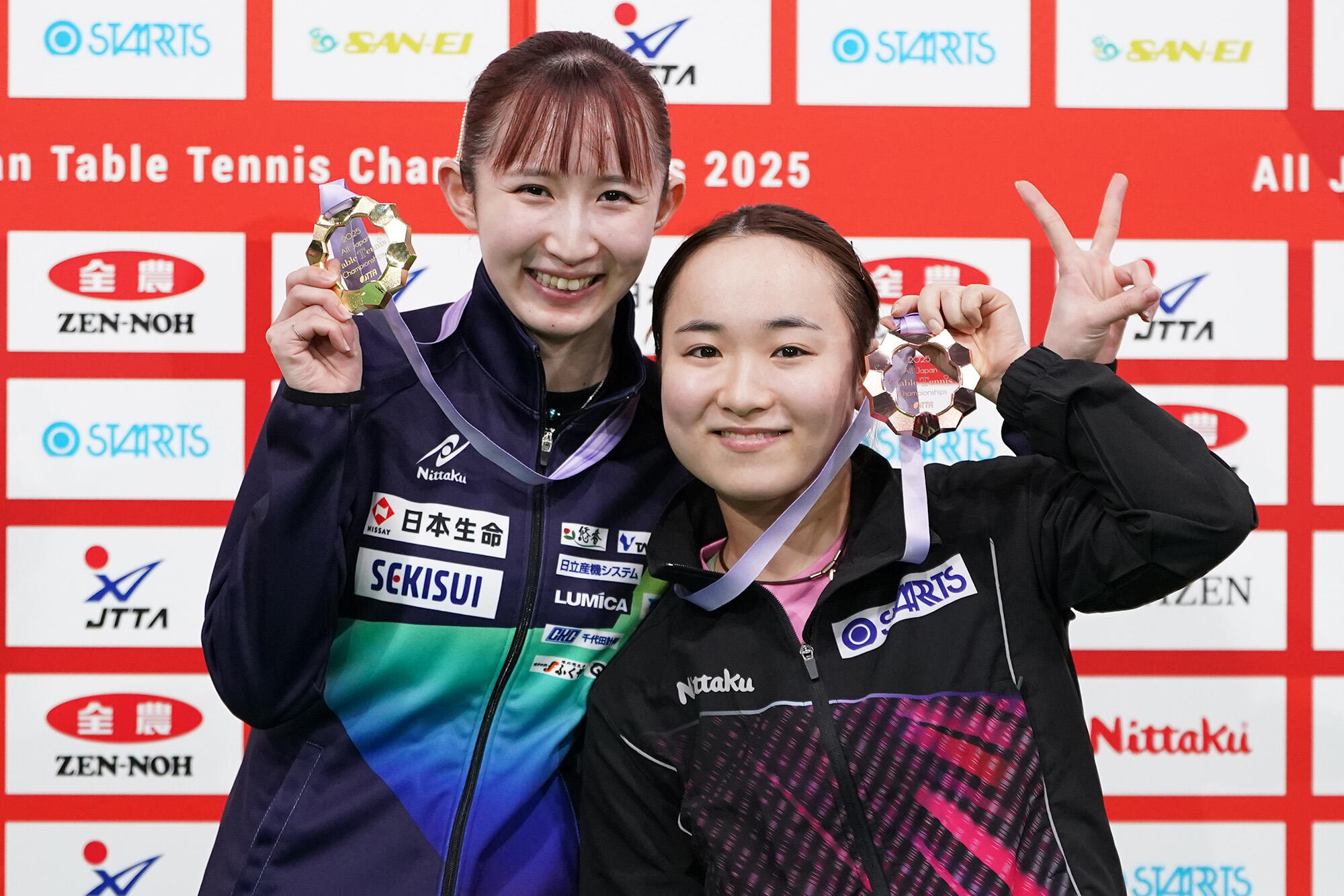 早田ひなが3連覇！ 張本美和は史上最年少優勝ならずも堂々の2年連続準V